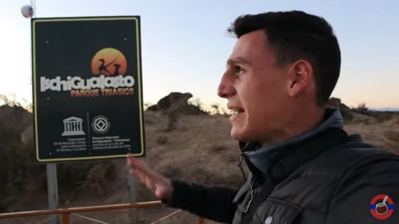 "Es una locura": el asombro de un famoso youtuber al visitar Ischigualasto