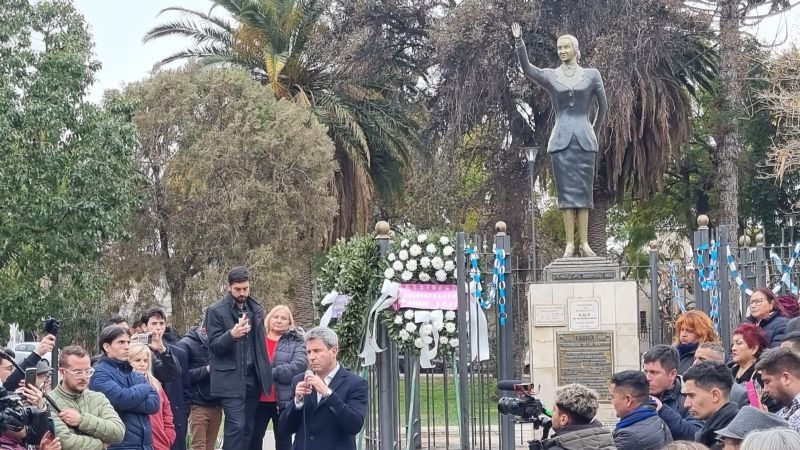 El PJ sanjuanino homenajeó a Eva Perón, a 70 años de su muerte
