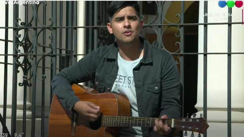 Un sanjuanino conquistó con su talento en La Voz Argentina