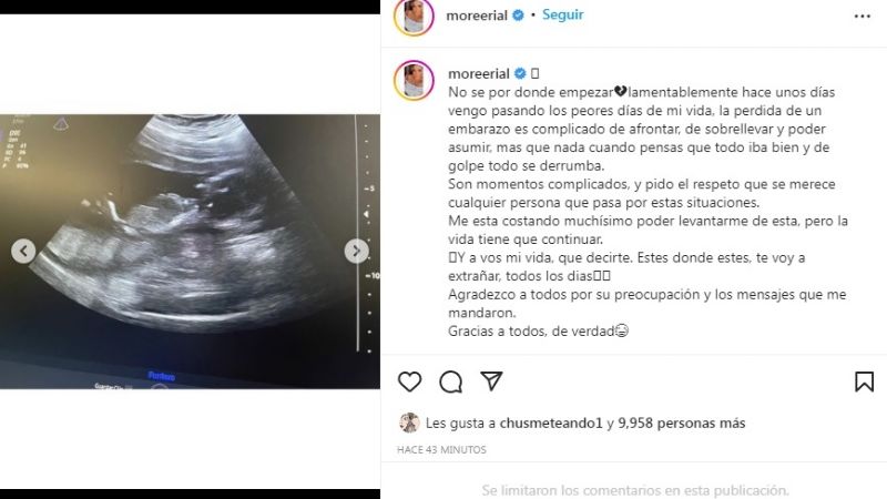 "Los peores días de mi vida": Morena Rial rompió el silencio tras perder su embarazo