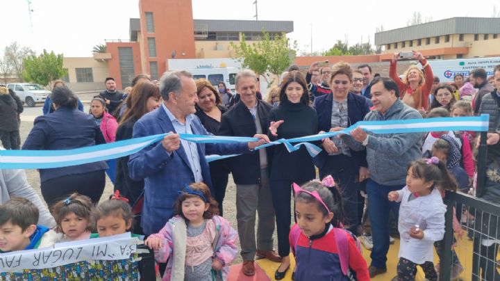 Pocito: inauguraron una plaza “blanda” para chicos de la primera infancia