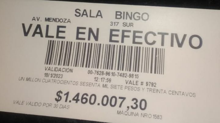 ¡Afortunada!: Una sanjuanina ganó casi un millón y medio de pesos en un casino