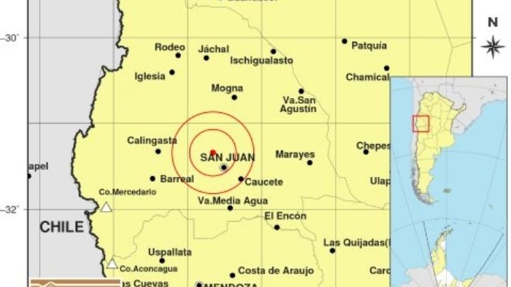 Un intenso sismo sorprendió en la mañana del lunes en San Juan