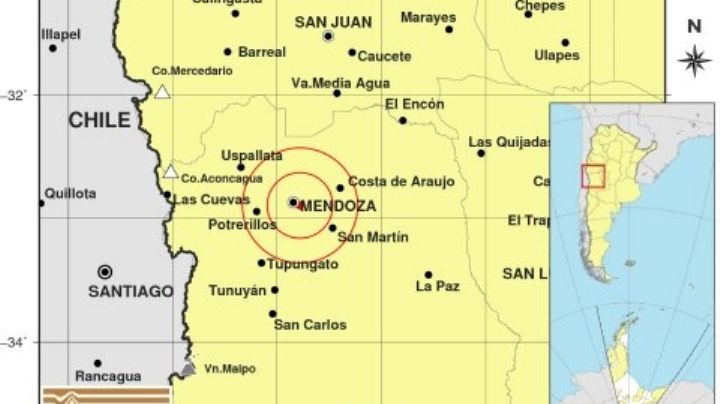 Un sismo superficial sorprendió este jueves a Mendoza