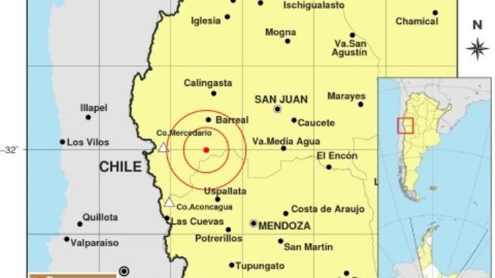 Fuerte sismo con epicentro en San Juan se percibió en otras tres provincias
