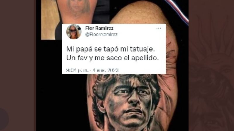 "Mi papá se tapó mi tatuaje", el twitt que se hizo viral
