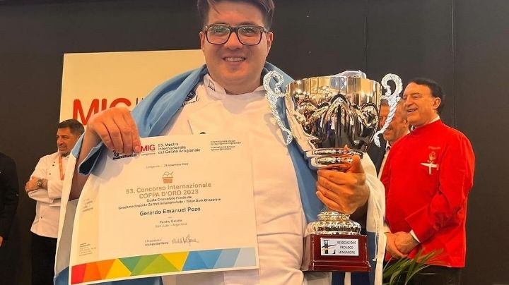Gerardo Pozo, el maestro heladero sanjuanino, logró posicionarse entre los 10 mejores del mundo