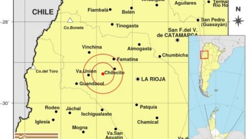 Fuerte sismo se registró en La Rioja este sábado