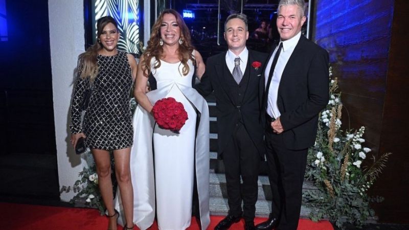 Se conocieron las primeras imágenes de la boda de Lizy Tagliani y Sebastián Nebot