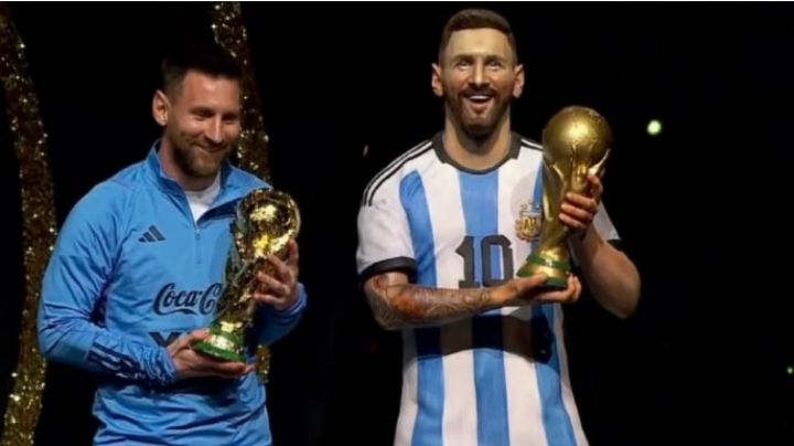 Homenaje a los campeones: canción y estatua para Lionel Messi