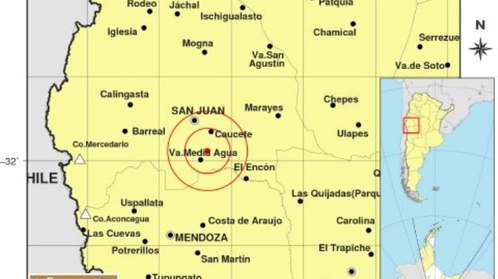 Un sismo movió la mañana del domingo en San Juan