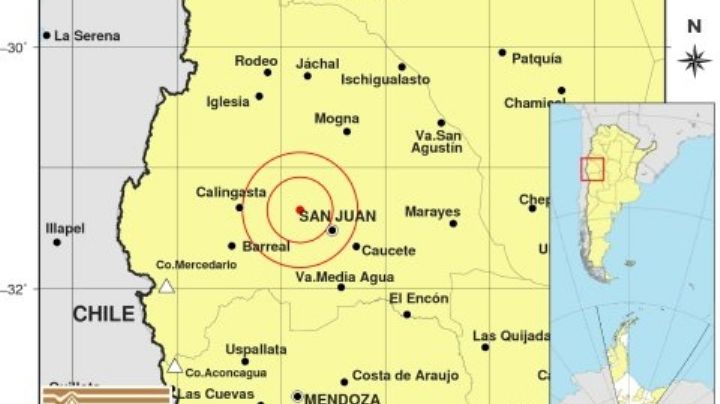 Un sismo superficial se registró a los minutos de este sábado en San Juan