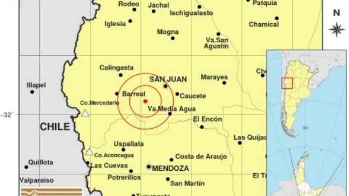 ¿Lo percibiste? Un superficial sismo con epicentro en San Juan sacudió este jueves