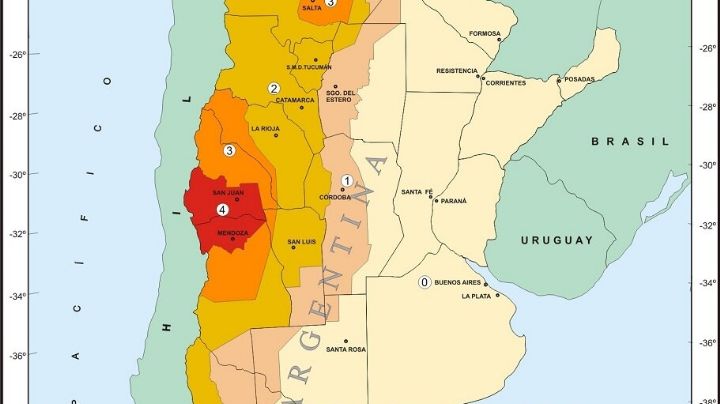 Ya se puede consultar el nuevo mapa de riesgo sísmico: cuál es la situación de San Juan