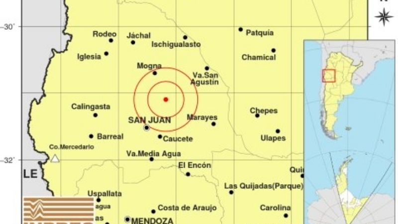Madrugada movida en San Juan por un sismo