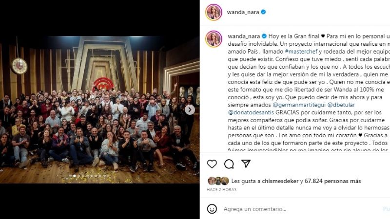 "Continuará": Wanda Nara confirmó que seguirá en la conducción de Masterchef Argentina