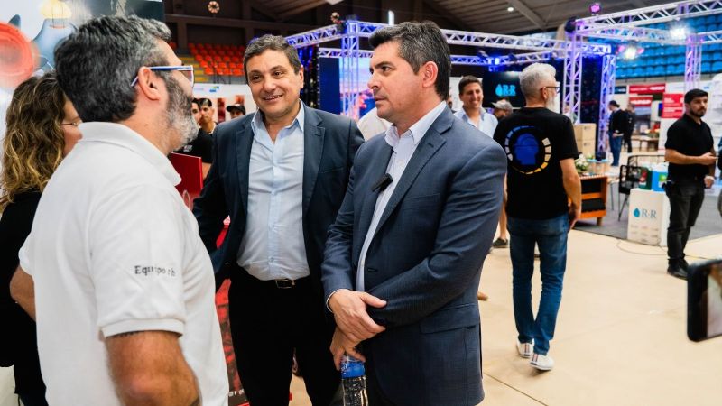 Orrego y Achem recorrieron la Expo Industrial Emprezar 2023