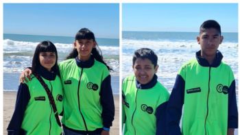 Jóvenes sanjuaninos cumplieron el sueño de conocer la playa gracias al deporte