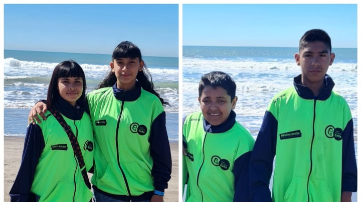 Jóvenes sanjuaninos cumplieron el sueño de conocer la playa gracias al deporte