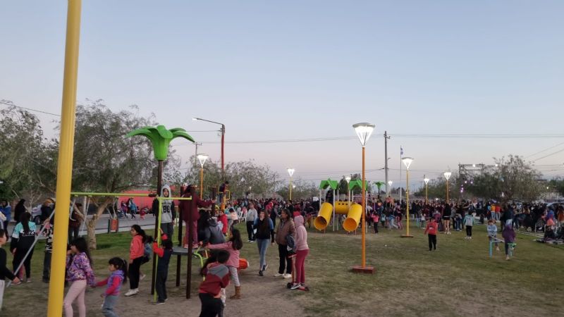 Inauguraron la segunda etapa del "Parque del Abrazo" en Chimbas