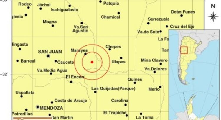 Un intenso sismo en San Juan se percibió en Mendoza y La Rioja